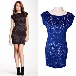 COPY - Chelsea and Violet: Laser Cut Overlay Dress